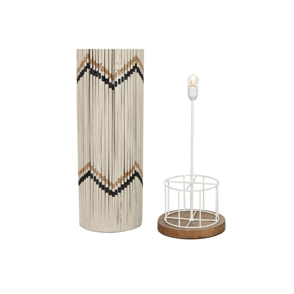 Gulvlampe Home ESPRIT Beige To-farvet 50 W 220 V 25 x 25 x 125 cm