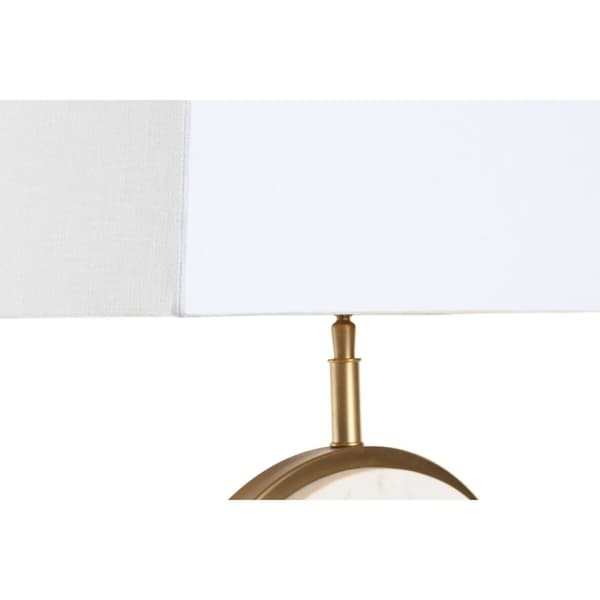 Bordlampe Home ESPRIT Hvid Gylden 50 W 220 V