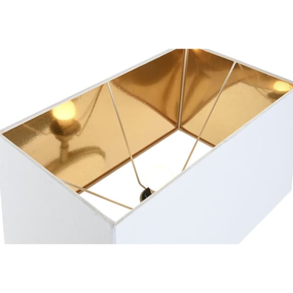 Bordlampe Home ESPRIT Hvid Gylden 50 W 220 V