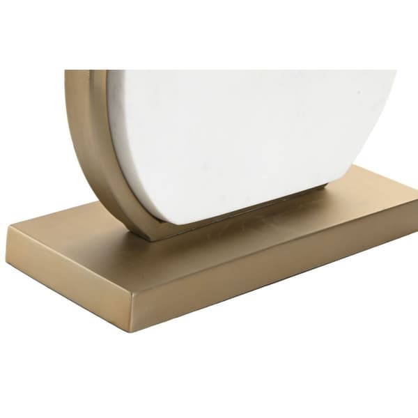 Bordlampe Home ESPRIT Hvid Gylden 50 W 220 V
