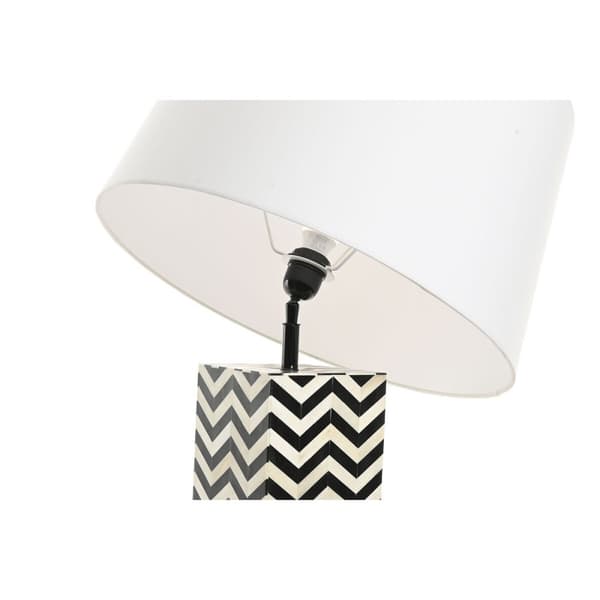 Bordlampe Home ESPRIT Hvid Sort 50 W 220 V
