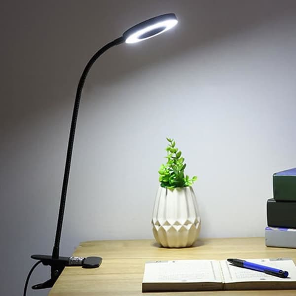 Beauty Nagellampa USB Flexibel Bordslampa Ögonskydd Bord LED Clip Bordslampa, LED skrivbordslampa