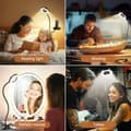 Miniatyrbild 6 av 6: Skrivbordslampa med 360° Flexibel Klämma 40cm – 3 Läge &amp; 10 Justerbara Ljusstyrkor, USB Klämbar för Kontor/Studie (Ögonskydd)