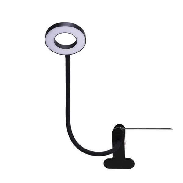 Klämd LED-skrivbordslampa 360 ° flexibel läsare Klämd USB-skrivbordslampa för studier och arbete
