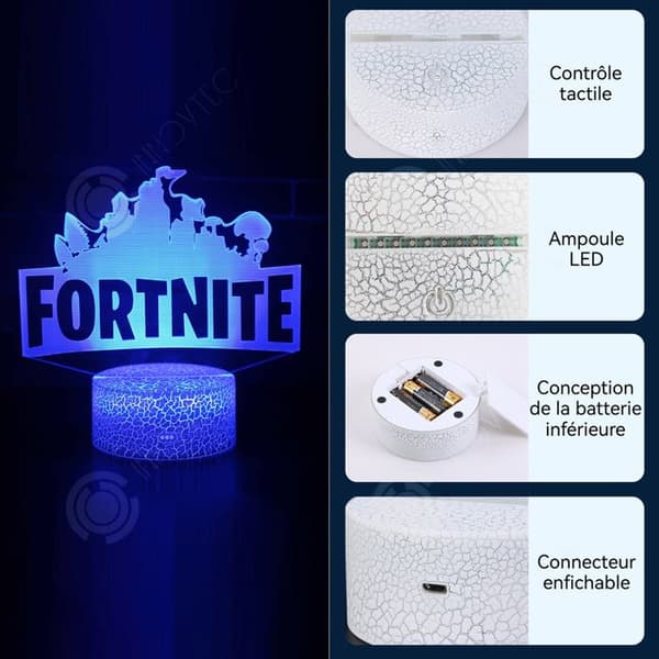 INN Nattlampa 7 Färger LED Nattlampa USB Fjärrkontroll Touch Sovrumsdekoration Bordslampa Present Nattlampa 3D Akryl