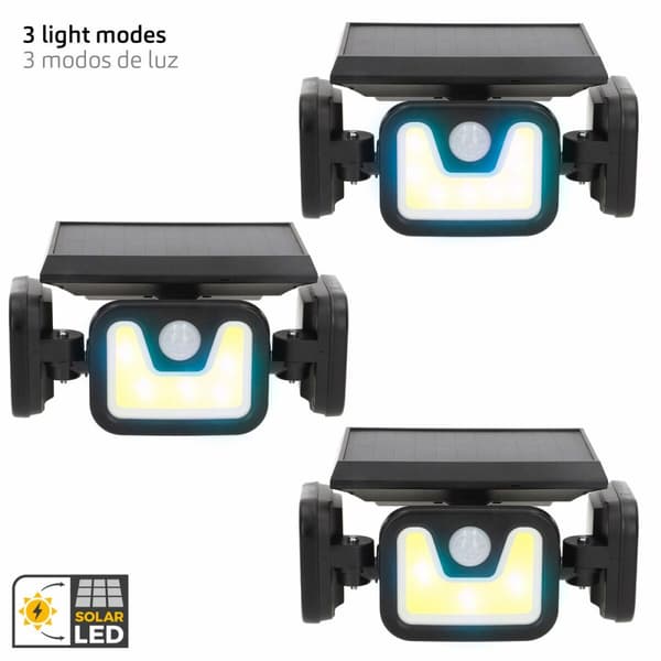 Solcelledrevet spotlight Aktive 28 x 9 x 12 cm (4 enheder)