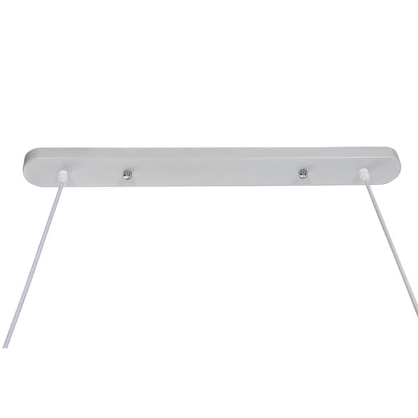 Loftslampe Home ESPRIT Hvid Sort Lys brun Træ 50 W 80 x 10 x 30 cm