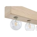Miniatyrbild 6 av 6: Taklampa Home ESPRIT Vit Svart Ljusbrun Trä 50 W 80 x 10 x 30 cm