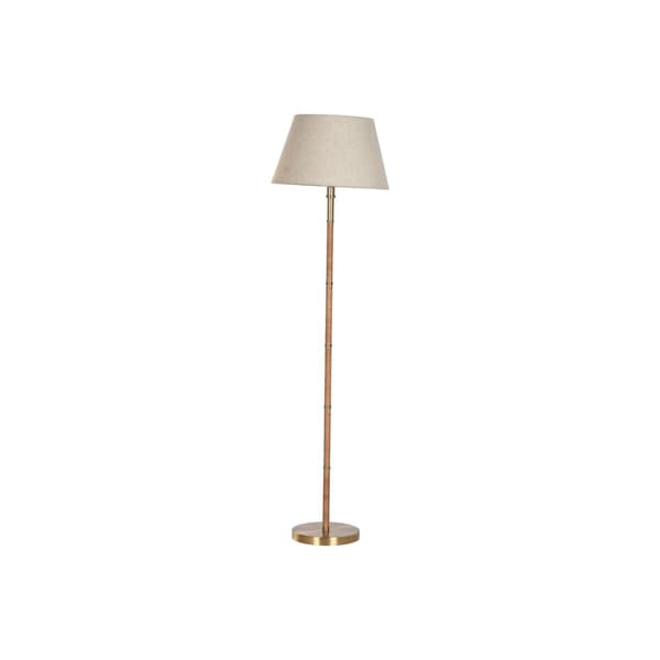 Golvlampa Home ESPRIT Beige Gyllene Naturell 50 W 220 V 42 x 42 x 154 cm