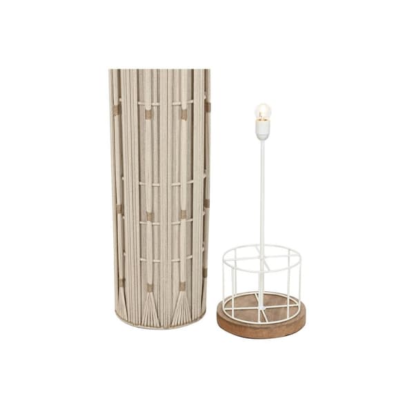 Golvlampa Home ESPRIT Brun Beige 50 W 220 V 25 x 25 x 125 cm