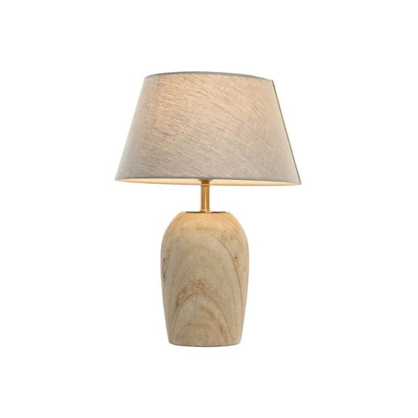 Bordslampa Home ESPRIT Beige Gyllene Naturell 50 W 220 V