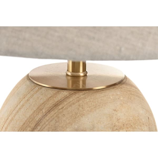 Bordslampa Home ESPRIT Beige Gyllene Naturell 50 W 220 V