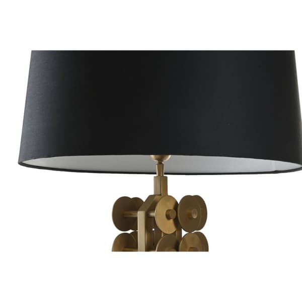 Bordslampa Home ESPRIT Svart Gyllene 50 W 220 V