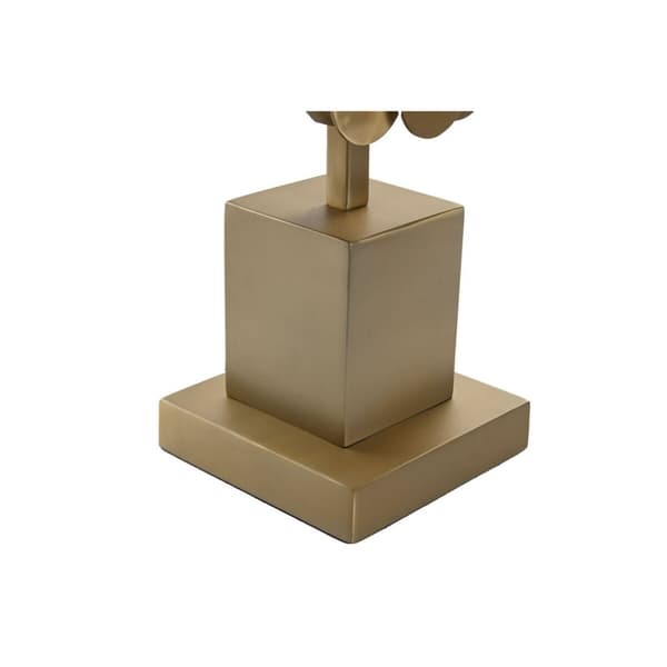 Bordslampa Home ESPRIT Svart Gyllene 50 W 220 V