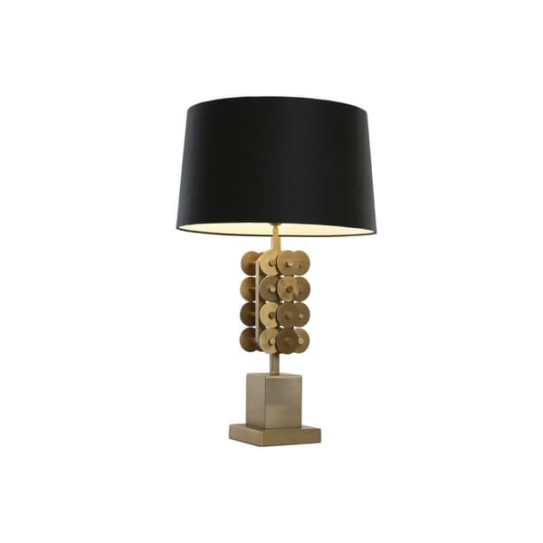 Bordslampa Home ESPRIT Svart Gyllene 50 W 220 V