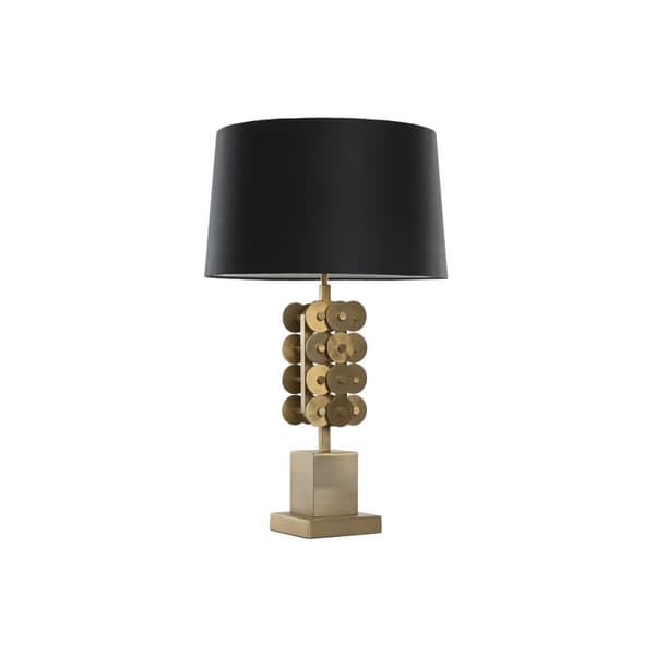 Bordslampa Home ESPRIT Svart Gyllene 50 W 220 V
