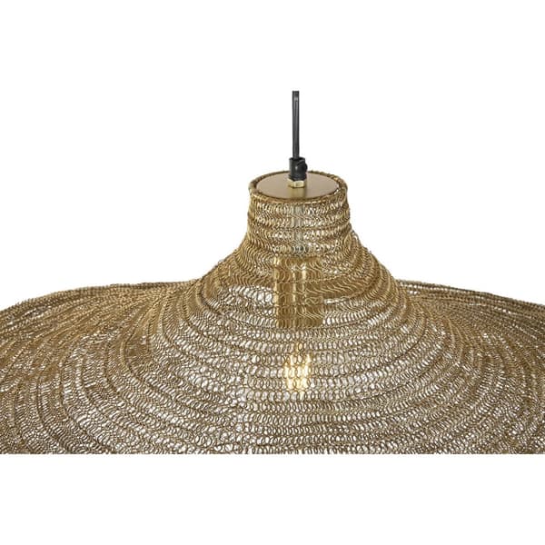 Taklampa Home ESPRIT Gyllene Järn 87 x 87 x 48 cm