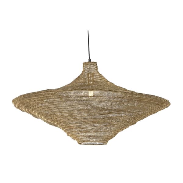 Taklampa Home ESPRIT Gyllene Järn 87 x 87 x 48 cm
