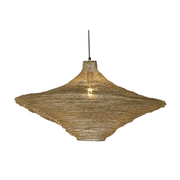 Taklampa Home ESPRIT Gyllene Järn 87 x 87 x 48 cm