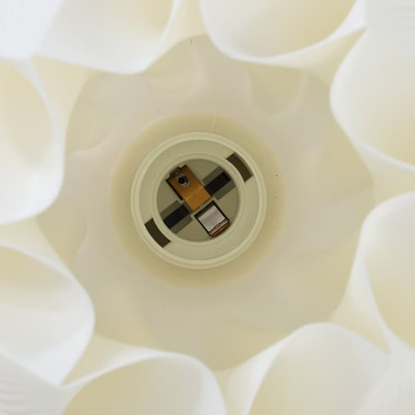 Rootz 3D -tryckt lampa - bordslampa - LED -lampa - energieffektiv - 16,5L x 16,5b x 28h cm - vit