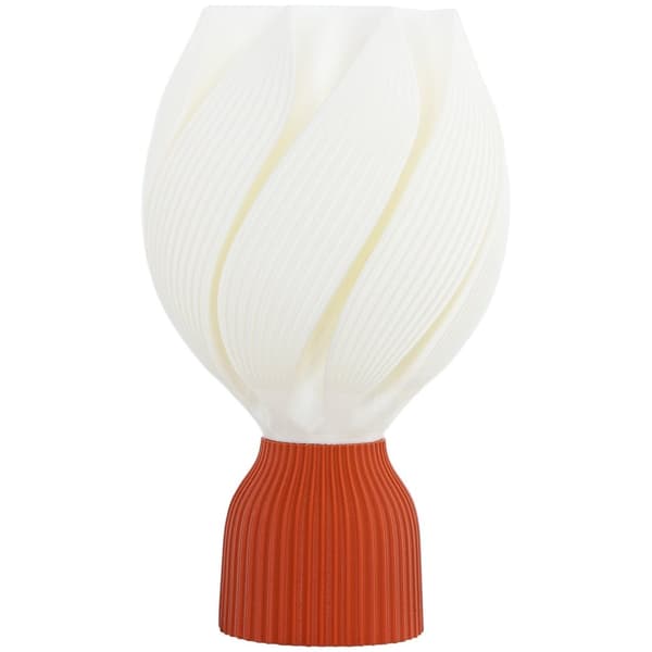 Rootz 3D -tryckt lampa - bordslampa - LED -lampa - energieffektiv - 16,5L x 16,5b x 28h cm - vit