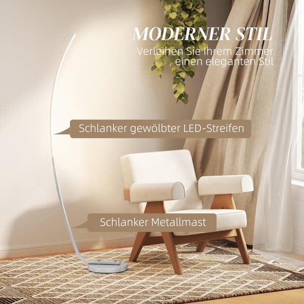 Rootz LED -baslampa - Modern golvlampa - Dimble Light - Foot Switch Control - 46cm x 25cm x 147 cm