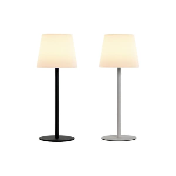 Solcellslampa Home ESPRIT Vit Svart 15 x 15 x 40 cm