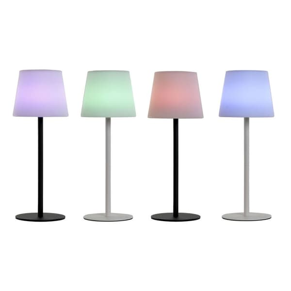Solcellslampa Home ESPRIT Vit Svart 15 x 15 x 40 cm