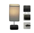 Miniatyrbild 1 av 2: Bordslampa, Justerbar Ljusstyrka, USB- och Typ-C Laddningsportar,SVART S