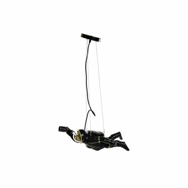 Loftslampe DKD Home Decor Sort Hvid Harpiks 220 V 50 W (46 x 14.5 x 20 cm) (2 pcs)