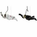 Miniatyrbillede 1 af 3: Loftslampe DKD Home Decor Sort Hvid Harpiks 220 V 50 W (46 x 14.5 x 20 cm) (2 pcs)