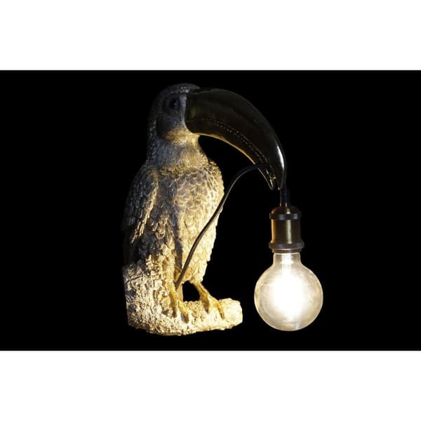 Vägglampa DKD Home Decor Gyllene Vit Harts 220 V 50 W (26 x 19,5 x 44 cm) (2 antal)