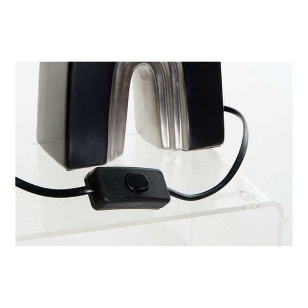 Bordslampa DKD Home Decor Keramik Svart Polyester (20 x 20 x 31 cm) (2 pcs)