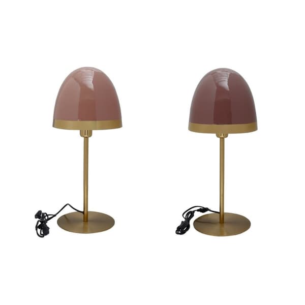 Bordslampa DKD Home Decor Metall Modern (23 x 23 x 55 cm) (2 antal)