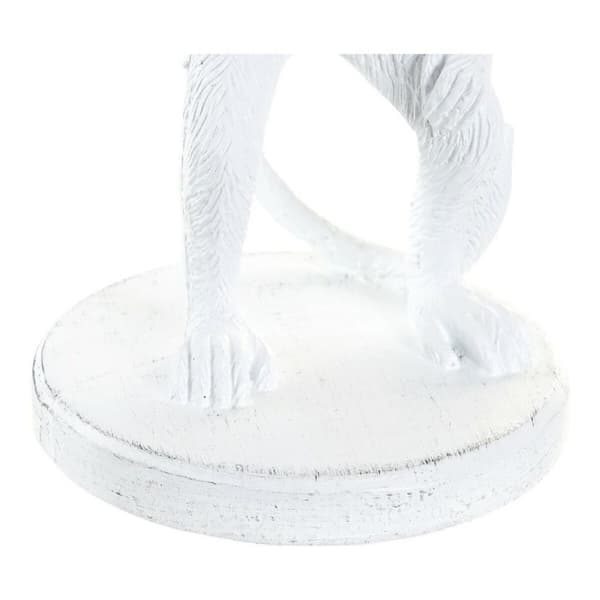Bordslampa DKD Home Decor Vit Svart Polyester Metall Harts 25W 220 V Apa (2 pcs) (20 x 20 x 45 cm)