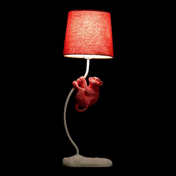 Bordslampa DKD Home Decor Polyester Harts 25W 220 V Apa (2 pcs) (19 x 17 x 53 cm)