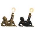 Miniatyrbild 4 av 4: Bordslampa DKD Home Decor 31,5 x 18 x 27 cm Gyllene Metall Koppar Harts 220 V 50 W (2 antal)