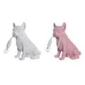 Pikkukuva 1 / 3: Pöytälamppu DKD Home Decor Pinkki Valkoinen Hartsi 220 V 40 W (25 x 15 x 29 cm) (2 osaa)