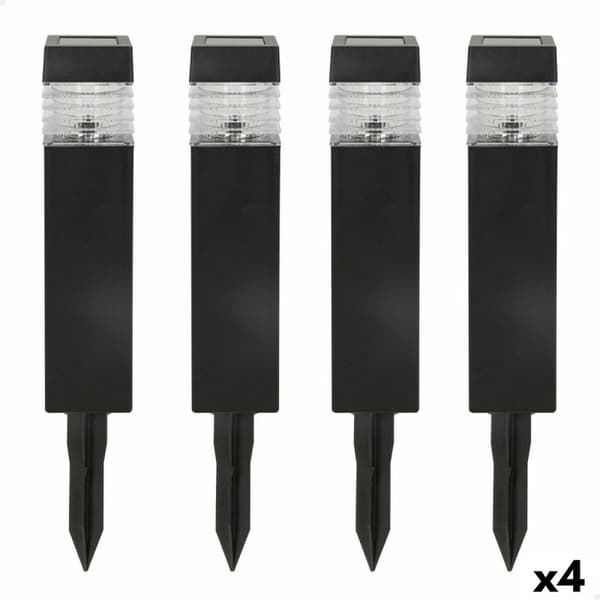 Uppsättning med solcellsstav Aktive 4 Delar Plast 6 x 39,5 x 6 cm (4 antal)