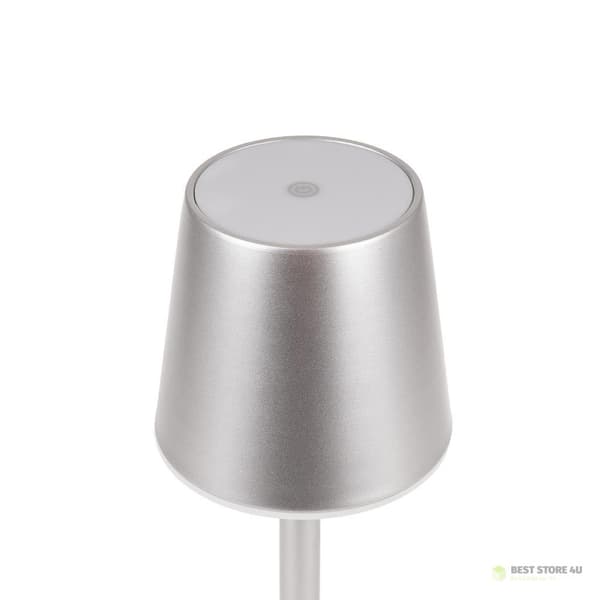 V-TAC 3W LED Nattlampa Skrivbordslampa Laddningsbar Dimbar Grå VT-7703 4000K 70lm