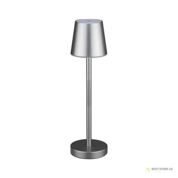 V-TAC 3W LED Nattlampa Skrivbordslampa Laddningsbar Dimbar Grå VT-7703 4000K 70lm