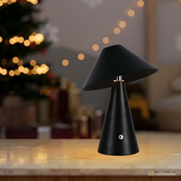 V-TAC 3W LED Natlampe Skrivebordslampe 24cm USB Opladning Dæmpbar Sort VT-1051 3000K-6000K 200lm