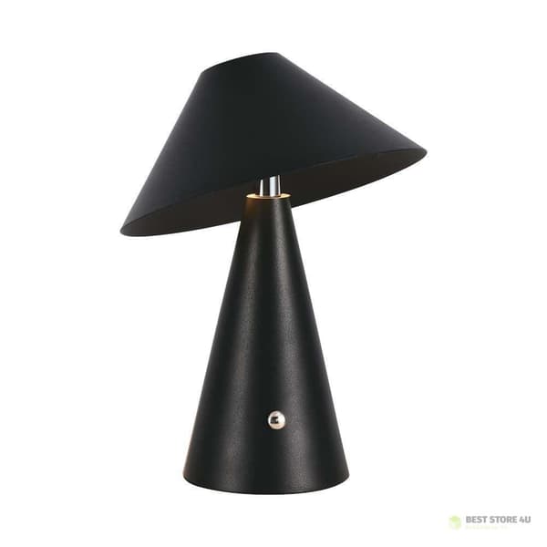 V-TAC 3W LED Natlampe Skrivebordslampe 24cm USB Opladning Dæmpbar Sort VT-1051 3000K-6000K 200lm