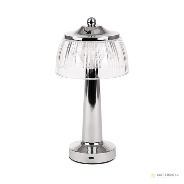 V-TAC Nattlampa 1W LED 26cm USB-laddning Dimbar Krom VT-1048 3000K-6000K 55lm