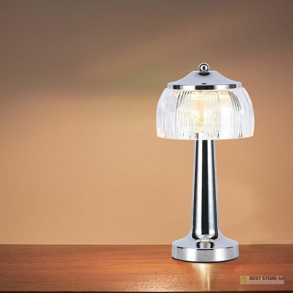 V-TAC Nattlampa 1W LED 26cm USB-laddning Dimbar Krom VT-1048 3000K-6000K 55lm