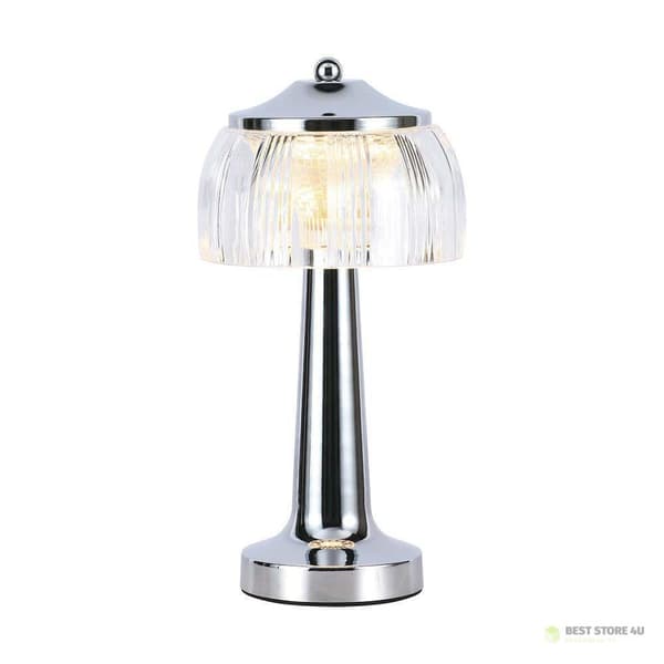 V-TAC Nattlampa 1W LED 26cm USB-laddning Dimbar Krom VT-1048 3000K-6000K 55lm