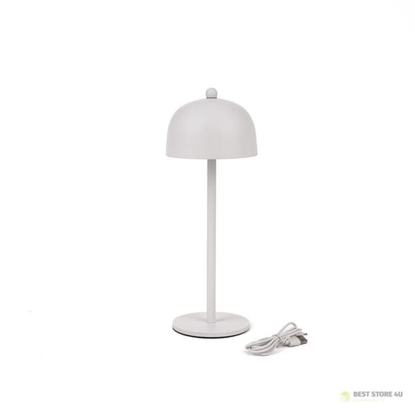 V-TAC 3W LED-yövalo pöytävalaisin 30cm USB-lataus himmennettävä valkoinen VT-1052 3000K-6000K 200lm