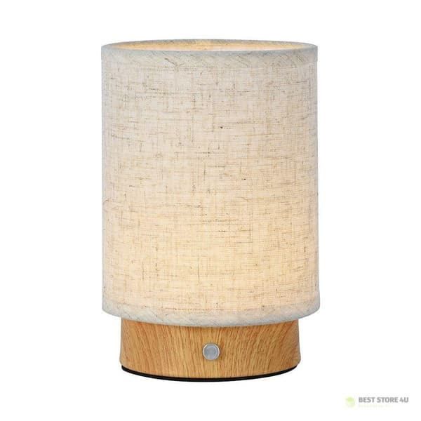 V-TAC 3W LED-yövalo pöytävalaisin ladattava himmennys puu VT-7569 3000K 110lm
