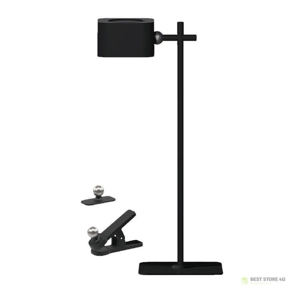 V-TAC Skrivbordslampa 4in1 35cm Vägglampa Klämma Ficklampa 3W LED CCT Svart VT-10115 3000K-6000K 300lm