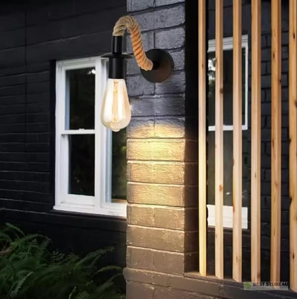 ZD151 Loft vägglampa i rep